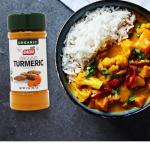 Badia Organic Turmeric Powder, 2 oz – Rich in Curcumin, Perfect for Cooking, Smoothies & Wellness