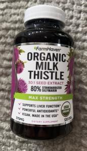 FarmHaven USDA Organic Milk Thistle Capsules |30X Concentrated Seed Extract & 80% Silymarin Standardized - Supports Liver Function and Overall Health | Non-GMO | 120 Veggie Capsules