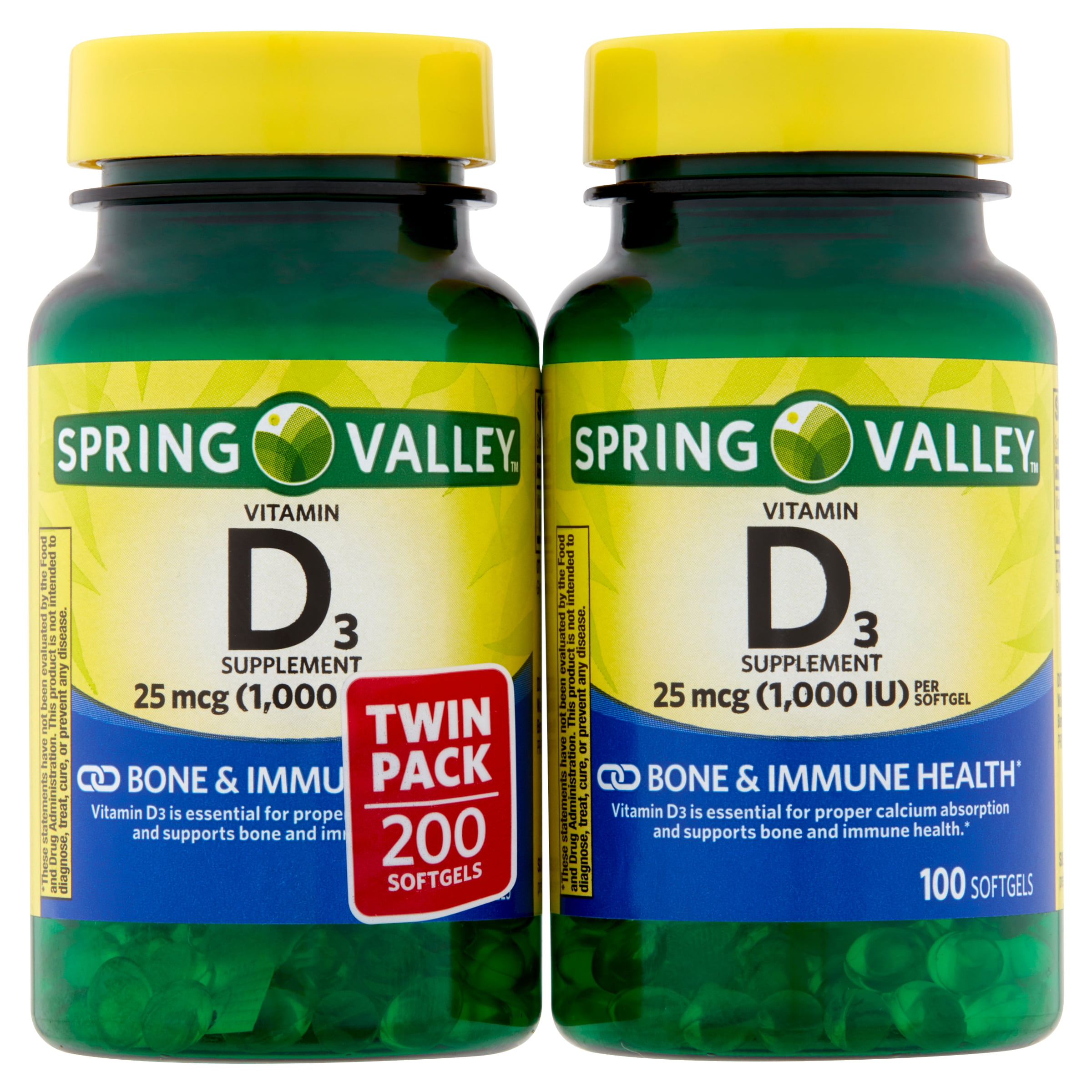 Vitamin D3 Softgels - 200ct (2pk)