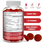 Sugar Free Vitamin B Complex Gummies - Vitamin B12, B7, B6, B3 (Niacin), B5, B8, B9 (Folate)- Third Party Tested- Prenatal, Vegan Diet, Older Adults - B Complex Vitamin Supplement- 60 Gummy Bottle