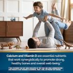 Nature's Wonder Calcium 600 mg with Vitamin D3 20 mcg for Bone Health, 220 Tablets