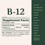Vitamin B12 by Nature's Bounty, Vitamin Supplement, Supports Energy Metabolism and Nervous System Health, 1000mcg, 100 Tablets