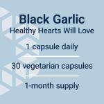 Life Extension Aged Black Garlic, Heart Health Support Supplement, Blood Pressure Health Support, Cholesterol Health Support, Once-Daily, Gluten Free, Vegetarian, Non-GMO, 30 Capsules