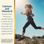 Nature's Wonder Calcium 600 mg with Vitamin D3 20 mcg for Bone Health, 220 Tablets