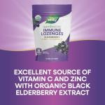Nature's Way Sambucus Immune Lozenges, Zinc + Vitamin C, Black Elderberry Extract, USDA Certified Organic, Original Berry Flavored, 24 Lozenges (Packaging May Vary)