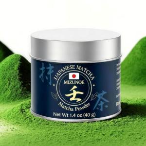 MIZUNOE Matcha Ceremonial Grade Matcha Powder – Authentic Japanese First Harvest Premium Matcha Powder Tea, 100% Pure Unsweetened, Green Tea for Ceremonial Barista Teahouse, Latte, Baking & Desserts (40g / 1.4oz)