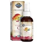 Garden of Life Organics Vitamin C Spray for Kids and Adults - Cherry Tangerine, Vitamin C Supplement, Antioxidant for Immune Support and Skin Health, 2 fl oz Liquid Drops