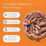 NaturaLife Labs Vitamin C with Vitamin D3, Zinc, Elderberry & Ginger Root – 1,700 mg per Serving – 100 Capsules, Vegan, Non-GMO, Gluten Free