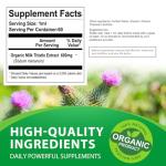 Milk Thistle Liquid Supplement, Natural Extract Drops for Liver Cleanse Detox & Repair, Vegan Non-GMO Formula to Immune System Boost and Skin Health, 2.0 Fl Oz