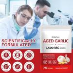 Aged Garlic Extract Softgels-7,500 mg| Odorless Garlic, 15:1 Extract & Low-Temp 2-Year Aging for Heart, Circulation Health, Immune System Support, Rich in Antioxidant, Gentle & Natural|300Pcs