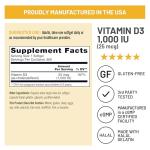 NatureWise Vitamin D3 1000iu (25 mcg) 1-Year Supply for Immune Support, Healthy Muscle Function, and Bone Health - Non-GMO, Gluten Free in Organic Extra Virgin Olive Oil, (Mini Softgel), 360 Count