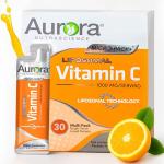 Aurora Nutrascience Liposomal Vitamin C 1,000mg High Absorption – Immune Support Supplement for Active Lifestyles, Oral Liquid Antioxidant, Gluten-Free, Non-GMO, 30 Single Serve Travel Packets