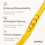 Aurora Nutrascience Liposomal Vitamin C 1,000mg High Absorption – Immune Support Supplement for Active Lifestyles, Oral Liquid Antioxidant, Gluten-Free, Non-GMO, 30 Single Serve Travel Packets