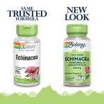 SOLARAY Echinacea Angustifolia & Purpurea Root, Veg Cap (Btl-Plastic) 460mg | 100ct