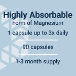 Life Extension Magnesium Glycinate, Heart Health, Bone Health, Nerve and Muscle Support, Highly absorbable, Gluten-Free, Non-GMO, Vegetarian, 90 Capsules