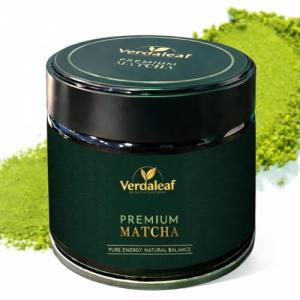 Verdaleaf Premium Ceremonial Grade Matcha Green Tea Powder, Japanese Stone-Ground, 50g, Pure Energy Natural Balance