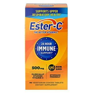 Ester-C 500 mg 24 Hour Vitamin C Tablets for Immune Support, Vitamin C Supplement, 90 Count