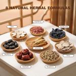 Kidney Tea Formula Ginseng Six Treasure Tea, Ginseng & Mulberry Herbal Tea, Kidney Cleanse Detox & Repair, Traditional Chinese Herbal Tea Bags, Five Treasures Teas For Men Women (30 Bags/1 Pack)