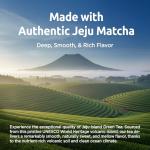 Coffee Bean Matcha Latte Sticks, 8 Single-Serve Packets – Made with Jeju Matcha for a Smooth, Balanced Green Tea Latte – Enjoy Hot or Iced