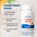 Nordic Naturals Vitamin C Gummies, Tart Tangerine - 120 Gummies - 250 mg Vitamin C - Immune Support, Antioxidant Protection, Child Growth & Development - Non-GMO, Vegan - 60 Servings