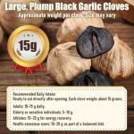 Black Garlic Whole Bulbs 16oz - Fermented & Aged Whole Black Garlic, Soft Chewy Texture, Mild Sweet Umami Taste, Ready to Eat
