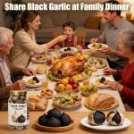 Black Garlic Whole Bulbs 16oz - Fermented & Aged Whole Black Garlic, Soft Chewy Texture, Mild Sweet Umami Taste, Ready to Eat