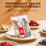 Kidney Tea Formula Ginseng Six Treasure Tea, Ginseng & Mulberry Herbal Tea, Kidney Cleanse Detox & Repair, Traditional Chinese Herbal Tea Bags, Five Treasures Teas For Men Women (30 Bags/1 Pack)