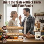 Black Garlic Whole Bulbs 16oz - Fermented & Aged Whole Black Garlic, Soft Chewy Texture, Mild Sweet Umami Taste, Ready to Eat
