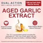 NIFEISHI Aged Garlic Extract – (600 Count) 7500mg Odorless, Organic Garlic Softgels for Overall Wellness – Non-GMO Vegetarian Supplement, 2-Year Matured