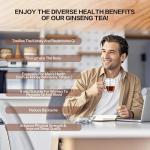 Monbrizz kidney tea formula Ginseng Six treasure tea te divina, maca root, Goji berries, turmeric kidney formula ginseng eight treasure Cleanse Detox Caffeine-Free Tea (40count)