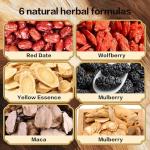 Monbrizz kidney tea formula Ginseng Six treasure tea te divina, maca root, Goji berries, turmeric kidney formula ginseng eight treasure Cleanse Detox Caffeine-Free Tea (40count)