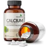 Futurebiotics Calcium 1200 MG Per Serving Sustained Release with Vitamin D3 1000 IU Per Serving Non-GMO, 90 Vegetarian Tablets