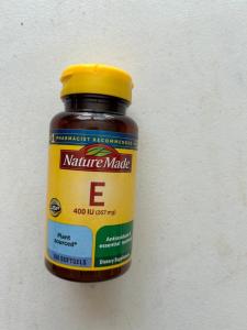 Nature Made Vitamin E 267 mg (400 IU) d-Alpha, Dietary Supplement for Antioxidant Support, 100 Softgels, 100 Day Supply