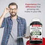 Korean Ginseng Root Capsules – 180 Count