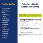 Puritan's Pride Odorless Garlic 1000mg, 2-Pack Softgels