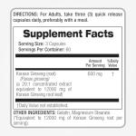 Korean Ginseng Root Capsules – 180 Count