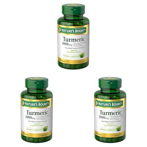 Turmeric with Black Pepper Extract 1000mg, 3-Pack