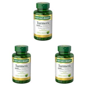 Turmeric with Black Pepper Extract 1000mg, 3-Pack