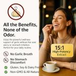 Elare Odorless Organic Garlic Extract - 300 Softgels