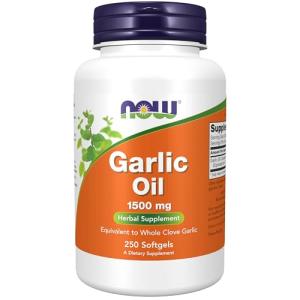 NOW Foods Garlic Oil 1500 mg, 250 Softgels
