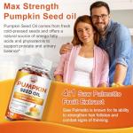Pumpkin Seed Oil with Saw Palmetto, 3500mg Max Strength per Serving, 150 Softgels, Cold-Pressed with Essential Fatty Acids & Phytosterols, Supports Immune, Hair, Bladder & Prostate Health