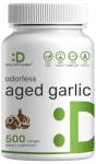 Odorless Aged Garlic, 500 Softgels – Enhanced with MCT Oil - Fresh Allium Sativum Bulb Source – 2-Years Aged Garlic Extract – Non-GMO, cGMP Manufactured