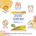 Boiron ColdCalm Tablets for Relief of Common Cold Symptoms Such as Sneezing, Runny Nose, Sore Throat, and Nasal Congestion - Non-Drowsy - 120 Count (2 Pack)