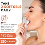 OLELON Aged Garlic Extract 350 Softgels - 8500mg High Potency, Odorless, Non-GMO & Organic Garlic Supplement for Heart Health, Immune Support & Antioxidant Benefits