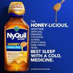 Vicks DayQuil & NyQuil SEVERE Honey Cold & Flu Medicine, Relief for Headache, Fever, Sore Throat, Minor Aches & Pains, Nasal Congestion, Sinus Pressure, Stuffy Nose, & Cough, Honey Flavor, 2x12 OZ