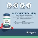 MaryRuth Organics Zinc Gummies | Zinc Supplements | Immune Support Supplement | Essential Mineral | Pectin Based | Overall Health & Wellness | Ages 14 & Up | Vegan | Non GMO | 30 Servings