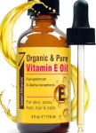 Seven Minerals Ultra Pure Vitamin E Oil - Full-Spectrum D-Alpha Tocopherol per 4 Oz Bottle - 100% Organic Vitamin E Oil for Skin, Face, Hair and Scars - Naturally Occurring=Not Synthetic.