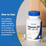 Nutricost Vitamin D3 5,000 IU (125mcg), 240 Softgels - Non-GMO and Gluten Free Vitamin D