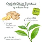 Bigelow Tea Green Tea with Ginger Plus Probiotics, Caffeinated, 18 Count, (Pack of 1), 18 Total Tea Bags