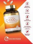 Carlyle Vitamin C 1000mg | with Rose Hips and Citrus Bioflavonoids | 250 Caplets | Vegetarian, Non-GMO, Gluten Free Supplement